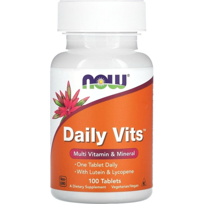 NOW Daily Vits, Дейливитс, Витамины и Минералы Комплекс - 100 таблеток NS5693